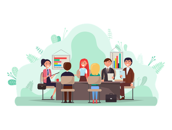 Business Meeting  Illustration