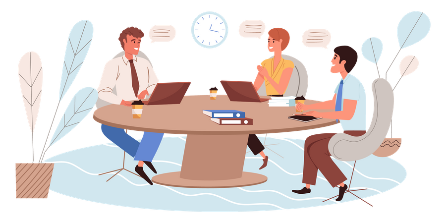 Business meeting Illustration