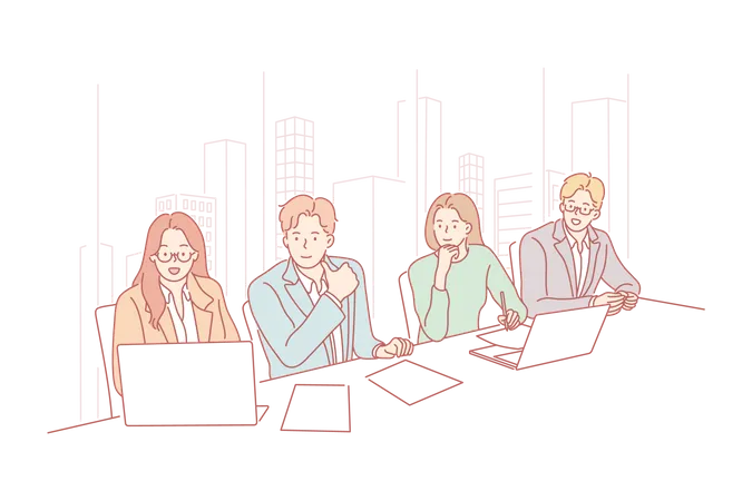 Business meeting  Illustration