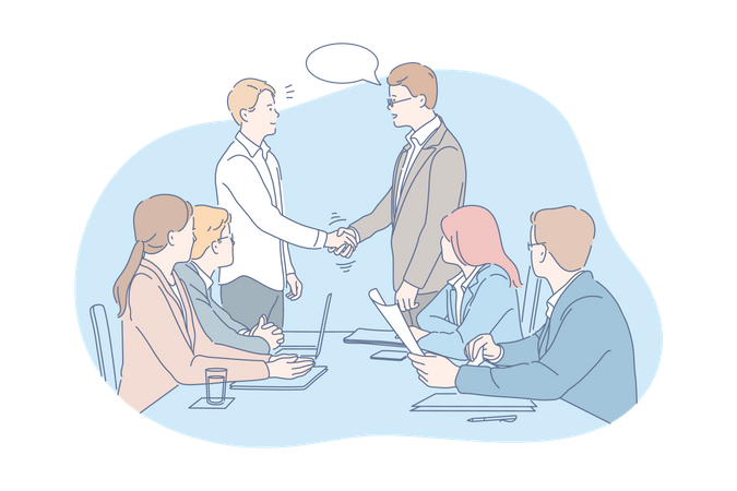 Business meeting  Illustration