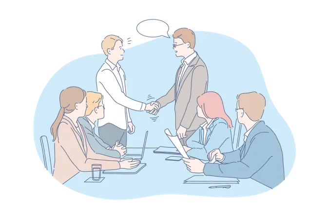 Business meeting  Illustration