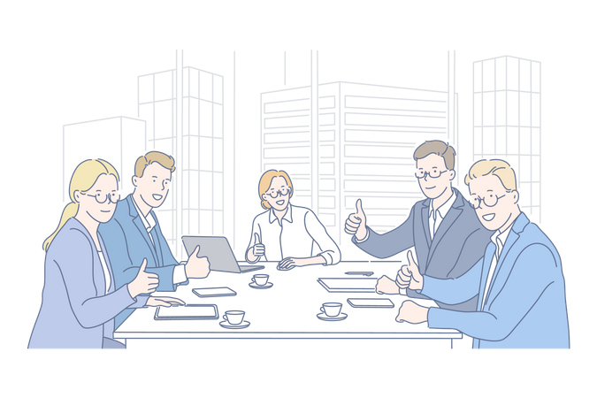 Business meeting  Illustration