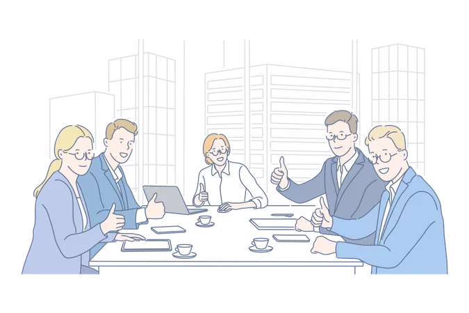 Business meeting  Illustration