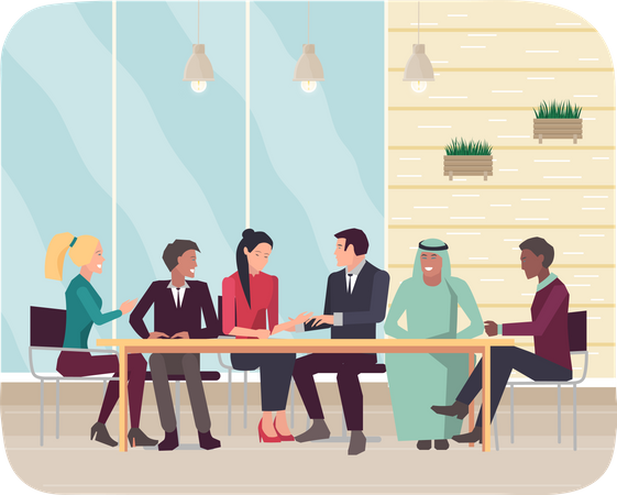 Business Meeting  Illustration