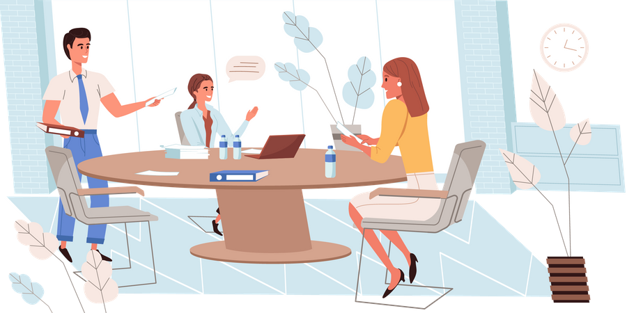 Business Meeting  Illustration