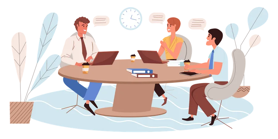 Business meeting  Illustration