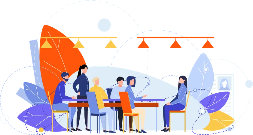 Business meeting  Illustration