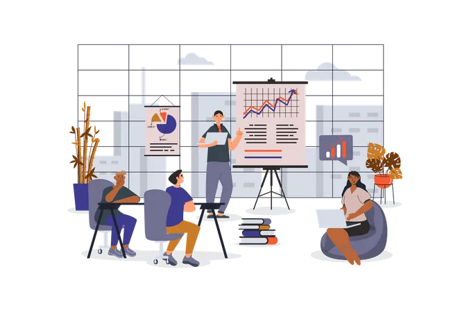 Business meeting  Illustration