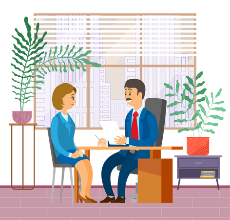 Business meeting  Illustration