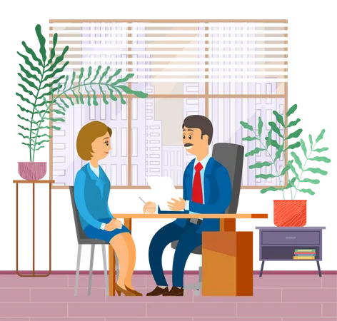 Business meeting  Illustration