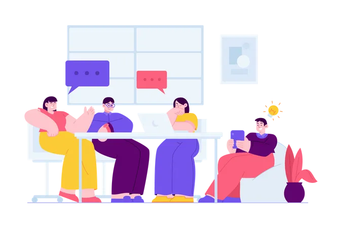 Business meeting  Illustration