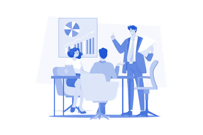 Business meeting  Illustration