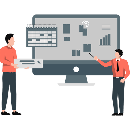 Business meeting to overcome loss  Illustration