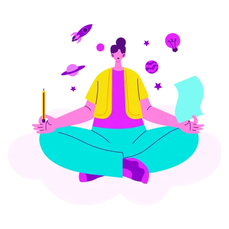 Business mindfulness  Illustration