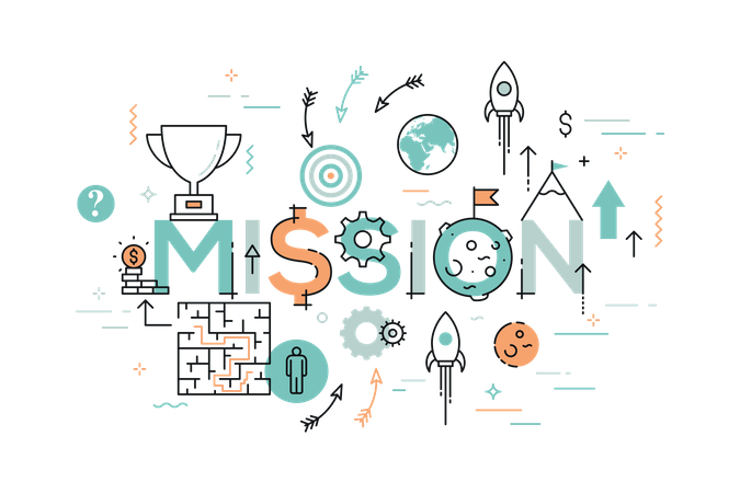 Business mission  Illustration