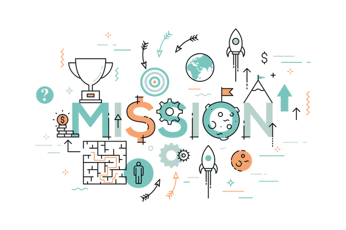 Business mission  Illustration