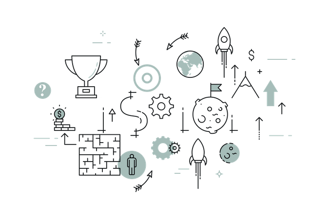 Business mission  Illustration