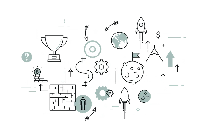 Business mission  Illustration