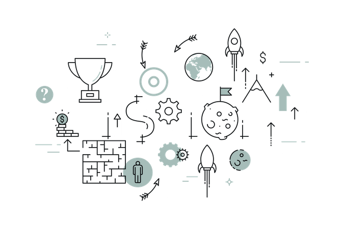 Business mission  Illustration