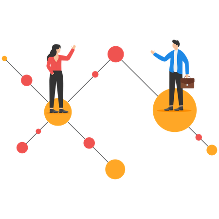 Business Network  Illustration