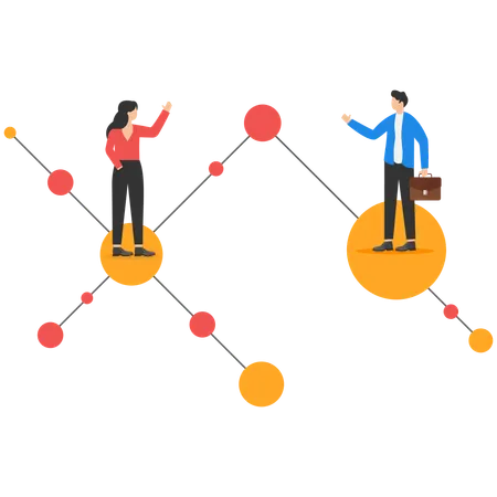 Business Network  Illustration