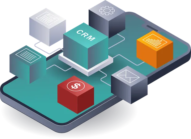 Business Network Expansion with CRM Systems  Illustration