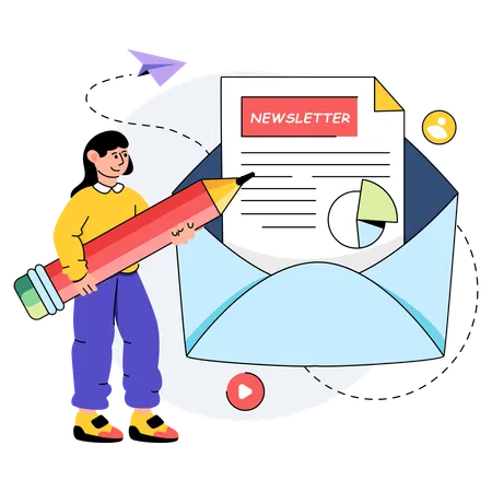 Business Newsletter  Illustration