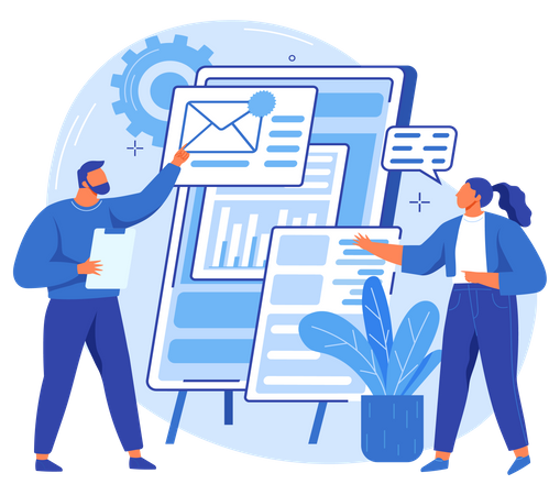 Business Newsletter  Illustration