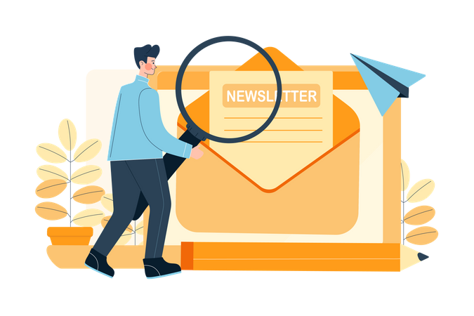 Business Newsletter  Illustration