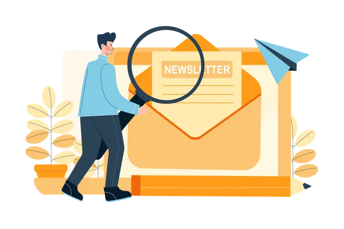 Business Newsletter  Illustration