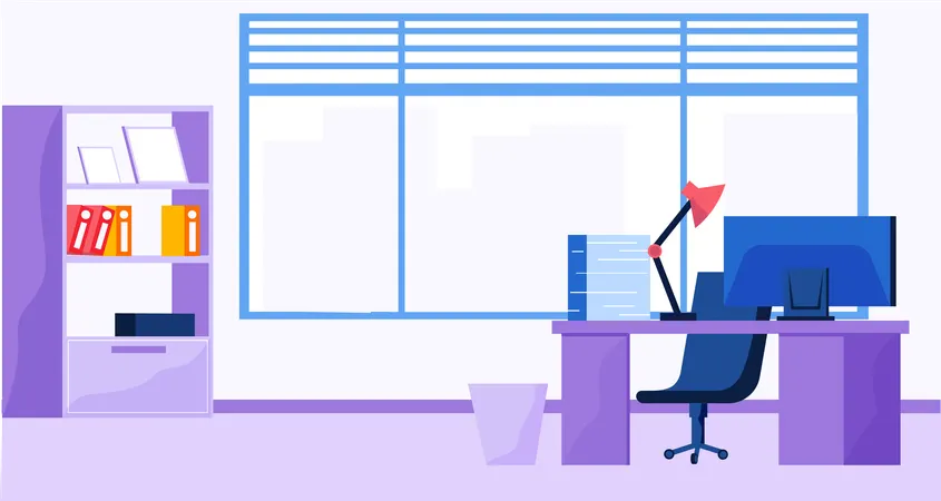 Business office  Illustration