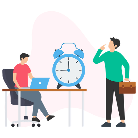 Business Office time  Illustration