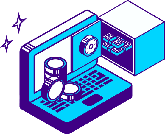 Business online accounting  Illustration