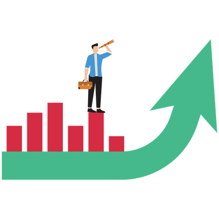 Business opportunity and leadership  Illustration