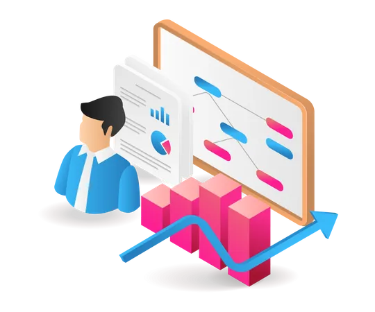 Business organizational structure  Illustration