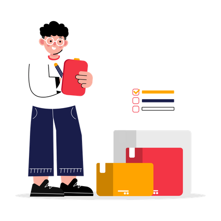 Business Owner Delivery Checklist  イラスト