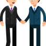 illustration for business partner conversation
