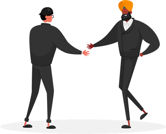 Business partners agreement  Illustration