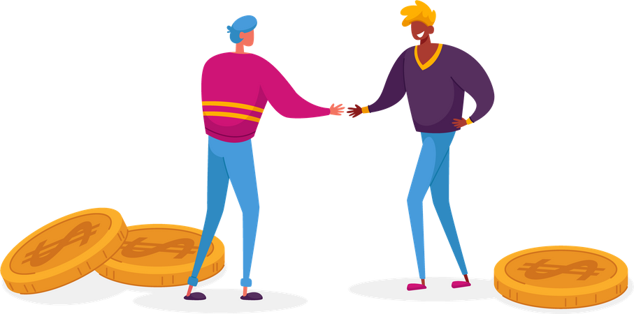 Business partners agreement  Illustration