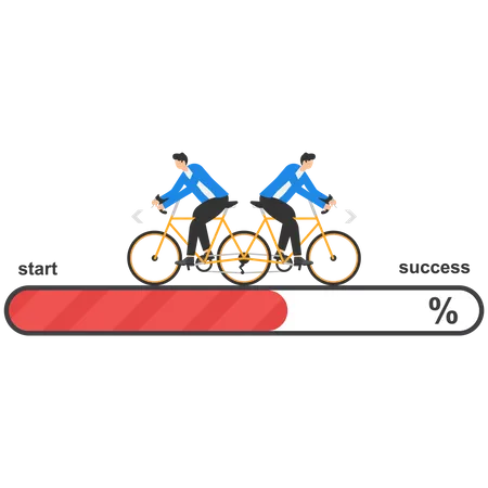 Business partners conflict  Illustration