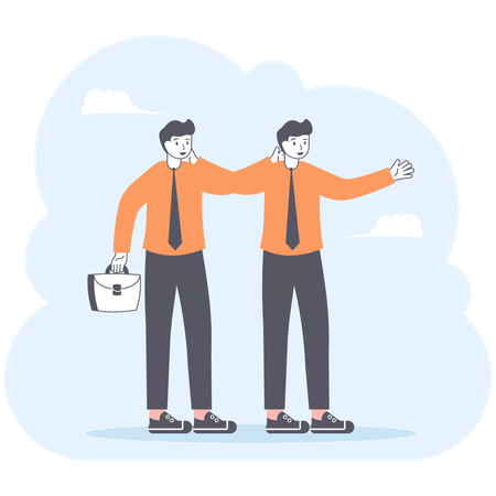 Business partners  Illustration