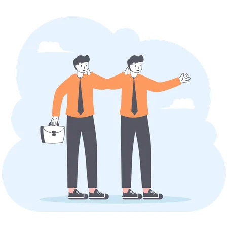 Business partners  Illustration