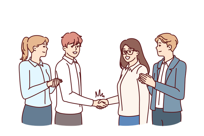 Business partners  Illustration