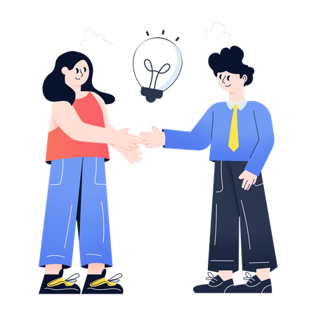 Business Partners  Illustration