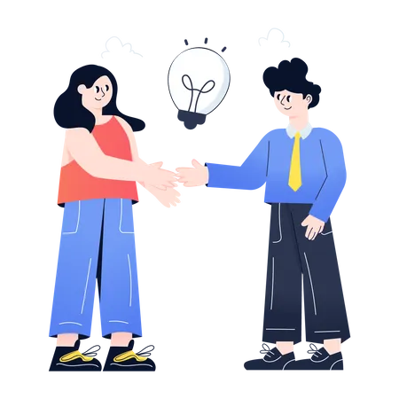 Business Partners  Illustration