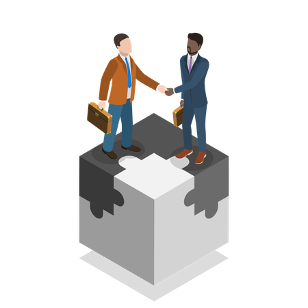 Business Partnership  Illustration