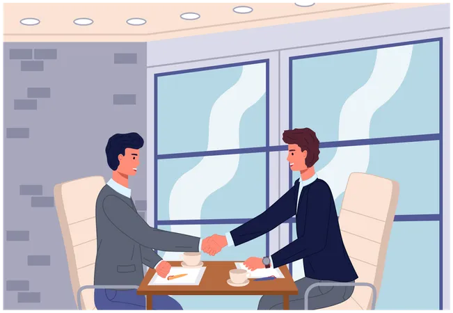 Business partnership  Illustration