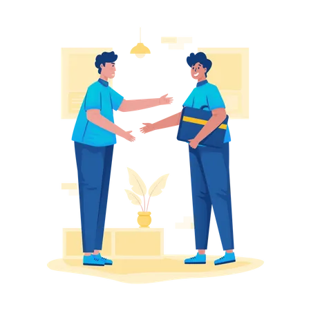 Welcome Partner Business Handshake Greeting Illustration Illustration