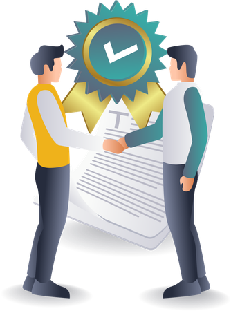 Business Partnership Agreement  Illustration