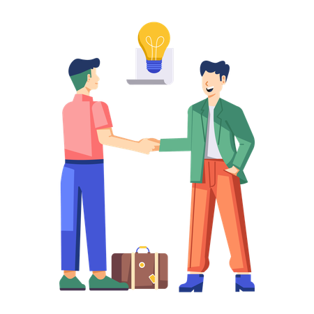 Business Partnership  Illustration